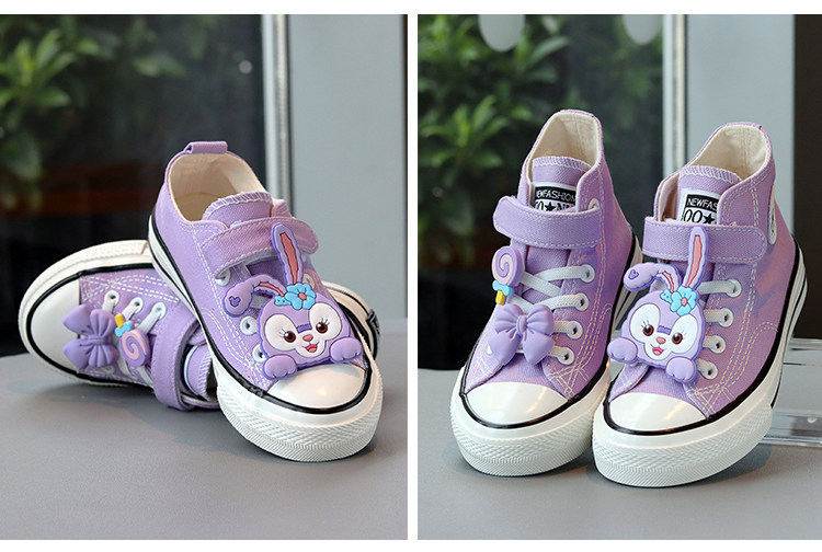 товар из китая 女童帆布鞋玲娜贝尔儿童鞋子甜美童鞋宝宝布鞋星黛露小女孩公主鞋