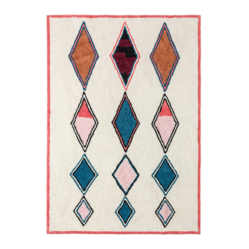 KAANG Carne Carpet/Indian Imported Cotton Carpet Living Room Bedroom