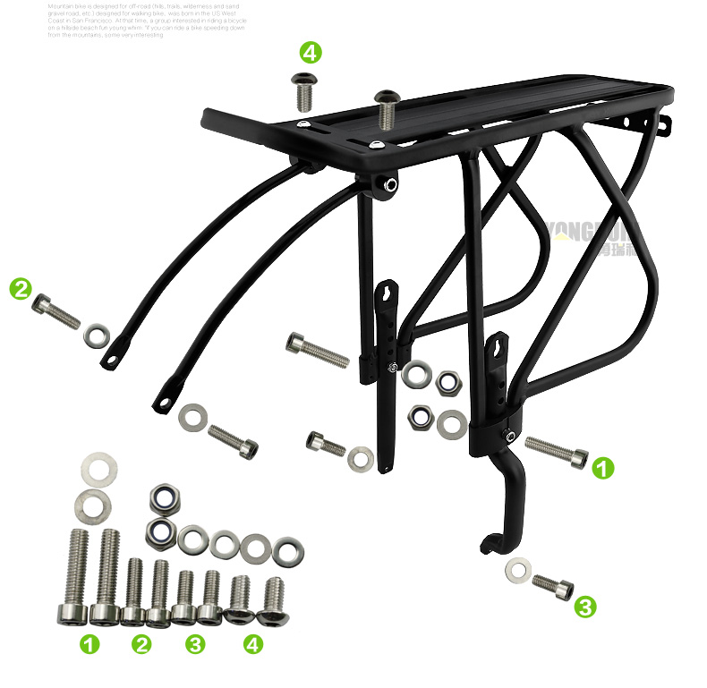 Porte-bagages pour vélo YONGRUIH - Ref 2426928 Image 41