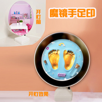 Baby hand and foot print mud hand and foot print baby hand print mud souvenir children newborn 100-day gift