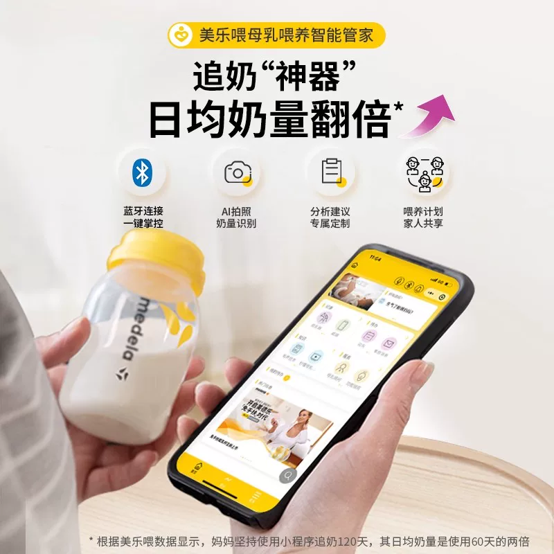 Смарт электрический двусторонний бесшумный молокоотсос Medela, полностью автоматический