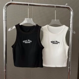 Tide, черный топ с чашечками, майка топ, короткая футболка без рукавов, в американском стиле