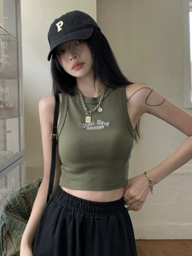 Летняя майка топ для спортзала, белье для повседневной носки для кормящих грудью без рукавов, популярно в интернете