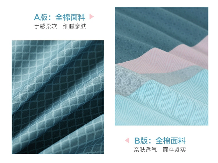 Thủy dệt bông vải denim giường bông chăn đơn giản các sản phẩm giường sọc Venice Manchester - Bộ đồ giường bốn mảnh