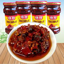 Chopped chili sauce Hunan specialty Jincheng braised wild mountain pepper bean tempeh chili sauce seasoning sauce fierce spicy food