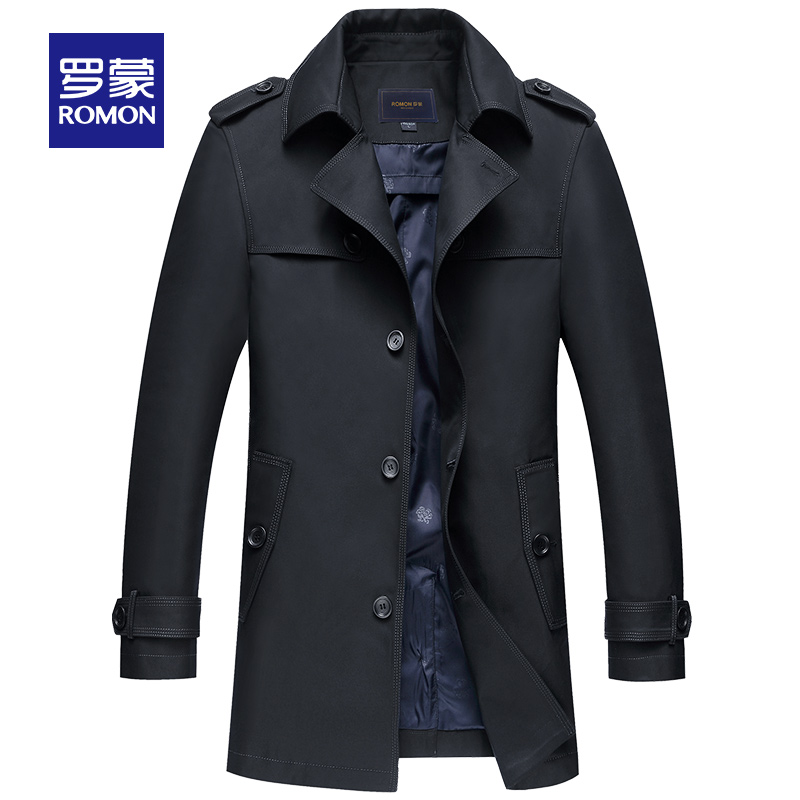 dài vừa Lomond của áo gió áo khoác cơ thể của nam giới 2020 mùa xuân ve áo jacket kinh doanh bình thường của con người trẻ