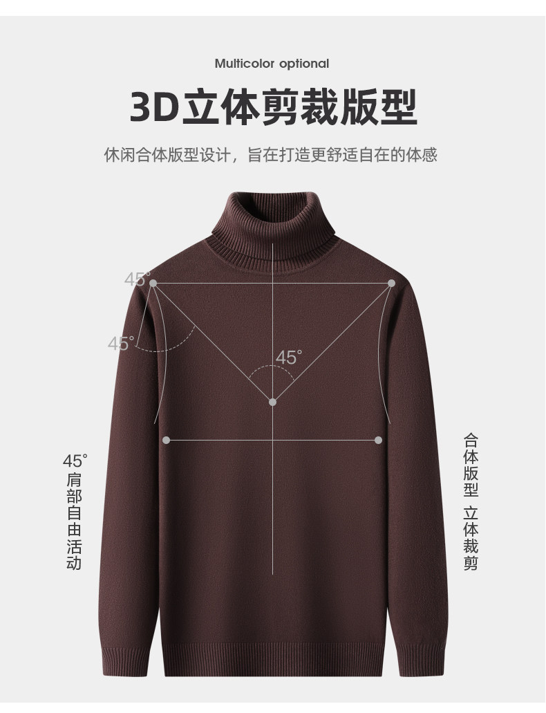 Универсальный осенний удерживающий тепло трикотажный свитер Romon / Romon 