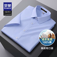 7C036DDPB голубые полосы [короткие рукава с карманами]