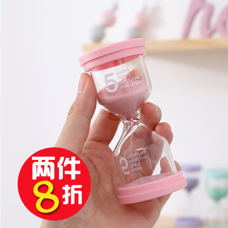 Horm timer children 3 5 minutes 10 30 60 cute anti - fall time brush countdown piece 5