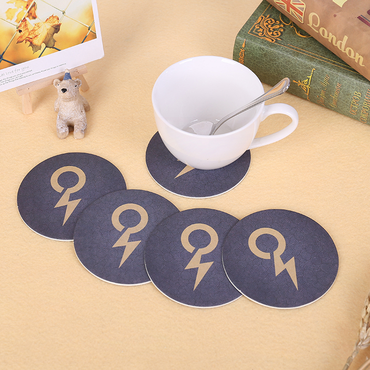 Coaster custom creative advertising beer LOGO bar coaster disposable absorbent paper coaster custom round coaster
