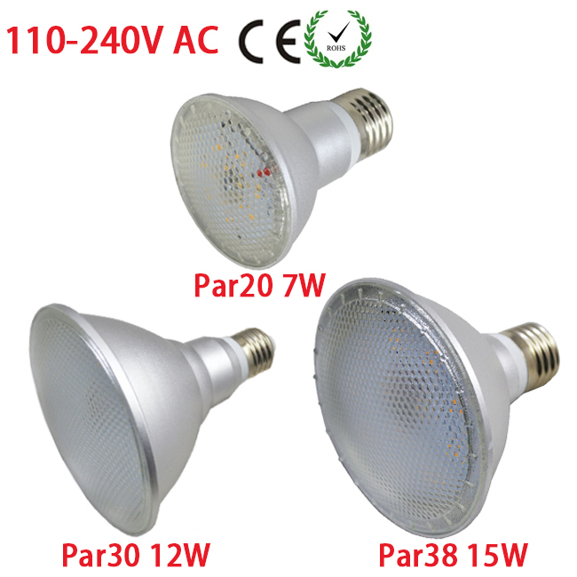 Hotel Office Store Living Room Kitchen Led Spotlight E27 Screw Socket Par20/Par30/Par38 Waterproof Light
