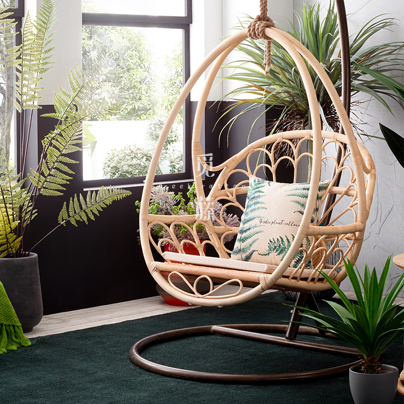 Hanging chair home balcony lazy chair leisure bird nest hammock hanging basket rattan chair rocking chair indoor chair swing cradle chair
