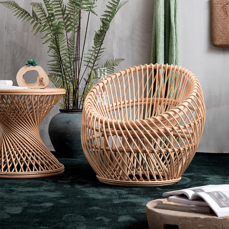 Vines Balcony Light Extravagant Designer Single Vine Chair Modern Minimalist Sloth Sofa Single Chair Extremely Simple Casual Chair