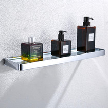 German all-copper solid glass shelf high-end cosmetics rack mirror front shelf bathroom shampoo and shower rack