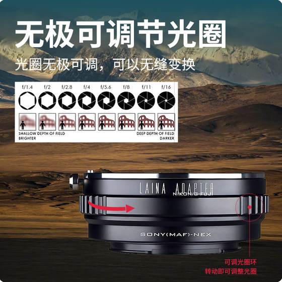 Leina Brand는 Sony Mi Minolta A-Port Lens에 Sony Fe e-Port 카메라 비디오 어댑터 링에 적합합니다.