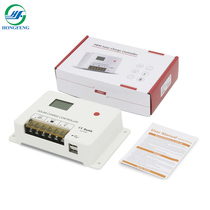 12V 24V 10A20A30A solar charge and discharge controller dual USB lead-acid lithium battery universal