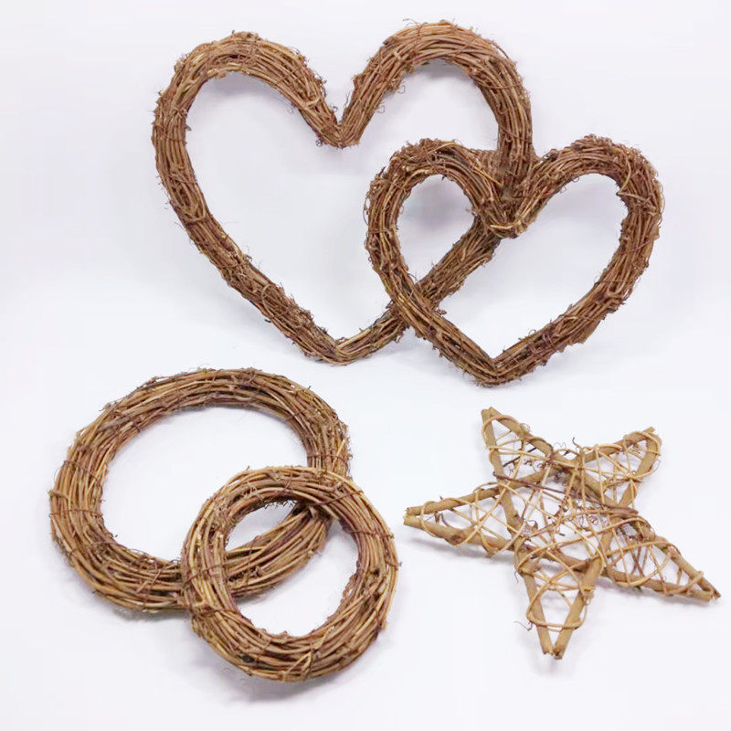 Earth Pachyma Vine Ring Vine Ring Christmas Wedding Celebration Flower Ring Kindergarten Rattan Gift House Decorated Branches Diy Hand