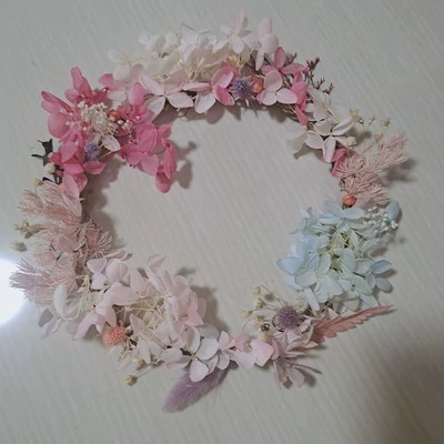 Индивидуальная декора для взрослых детей Цветочное кольцо DIY Ручная стрельба для стрельбы Праздничная декоративная виноградная виноградная лоза носила на голове.