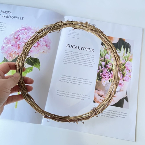 Индивидуальная декора для взрослых детей Цветочное кольцо DIY Ручная стрельба для стрельбы Праздничная декоративная виноградная виноградная лоза носила на голове.