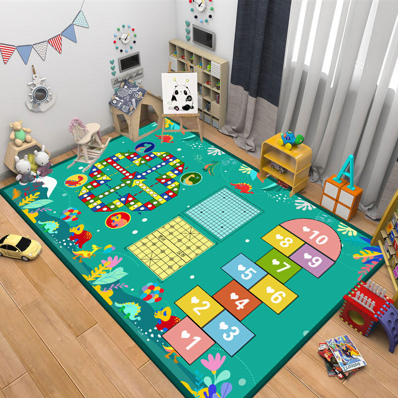 Children's carpet living room crawling mat game Aeroskine early education center kindergarten custom pattern non-slip floor mat
