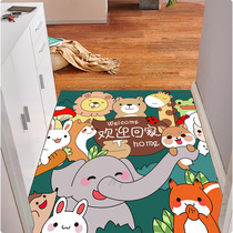 Ground Mat in door Entry door Entrance Foot footbed Sub-slip Bathroom Living-room Cotton Water Suction Tailoring Custom Home Cartoon Carpets