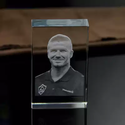 Personalized 2d photo crystal engraving decoration custom plane character image craft gift decoration gift