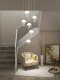 Staircase Chandelier Modern Minimalist Duplex Villa Open Space Light Luxury Creative Jellyfish Loft Living Room Rotating Long Chandelier