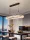 Italian Modern Light Luxury Restaurant Chandelier with Creative Ice Crack Design, Minimalist High-Brightness Dining Table Lamp for Guesthouses