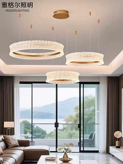 2026 New Italian-Style Eye-Protecting Living Room Chandelier, Modern, Simple, Light Luxury, Stylish, Villa Lobby Main Light
