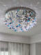 French-Style Light Luxury Master Bedroom Lamp, Crystal Ceiling Lamp, Mid-Century Style, High-End Villa Study Room Eye-Protection Lamp, Balcony Room