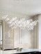 French Crystal Dining Chandelier, Home Restaurant Light, Light Luxury Modern Coffee Shop Bar Island Dining Room Table Pendant Light