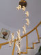 Staircase Long Chandelier Loft Duplex Light Luxury Nordic Simple Creative Villa Living Room Internet-Famous Starry Sky Rotating Twisted Light