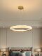 Modern Italian Minimalist Living Room Circle Chandelier Nordic Simple Light Luxury Atmospheric Led Ring-Shaped Bedroom Dining Room Lighting Fixtures