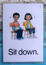 Oxford childrens English lets go 4th edition word card learning flash card over plastic teacher teaching aids customization