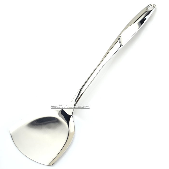 Thìa inox nấu ăn xẻng dụng cụ nhà bếp Hàn Quốc dày chống trượt chống vảy chống dính nồi inox