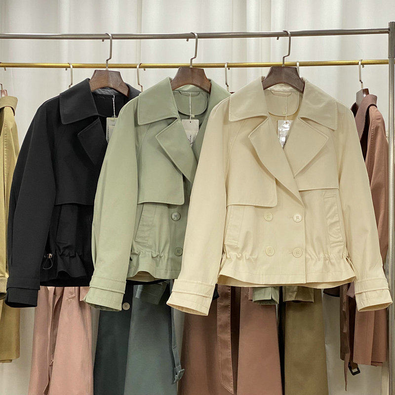 European Station Little Wind Clothes Girl Short 2022 Spring loaded new Han version Thin Tooling Jacket Casual Outerwear Autumn