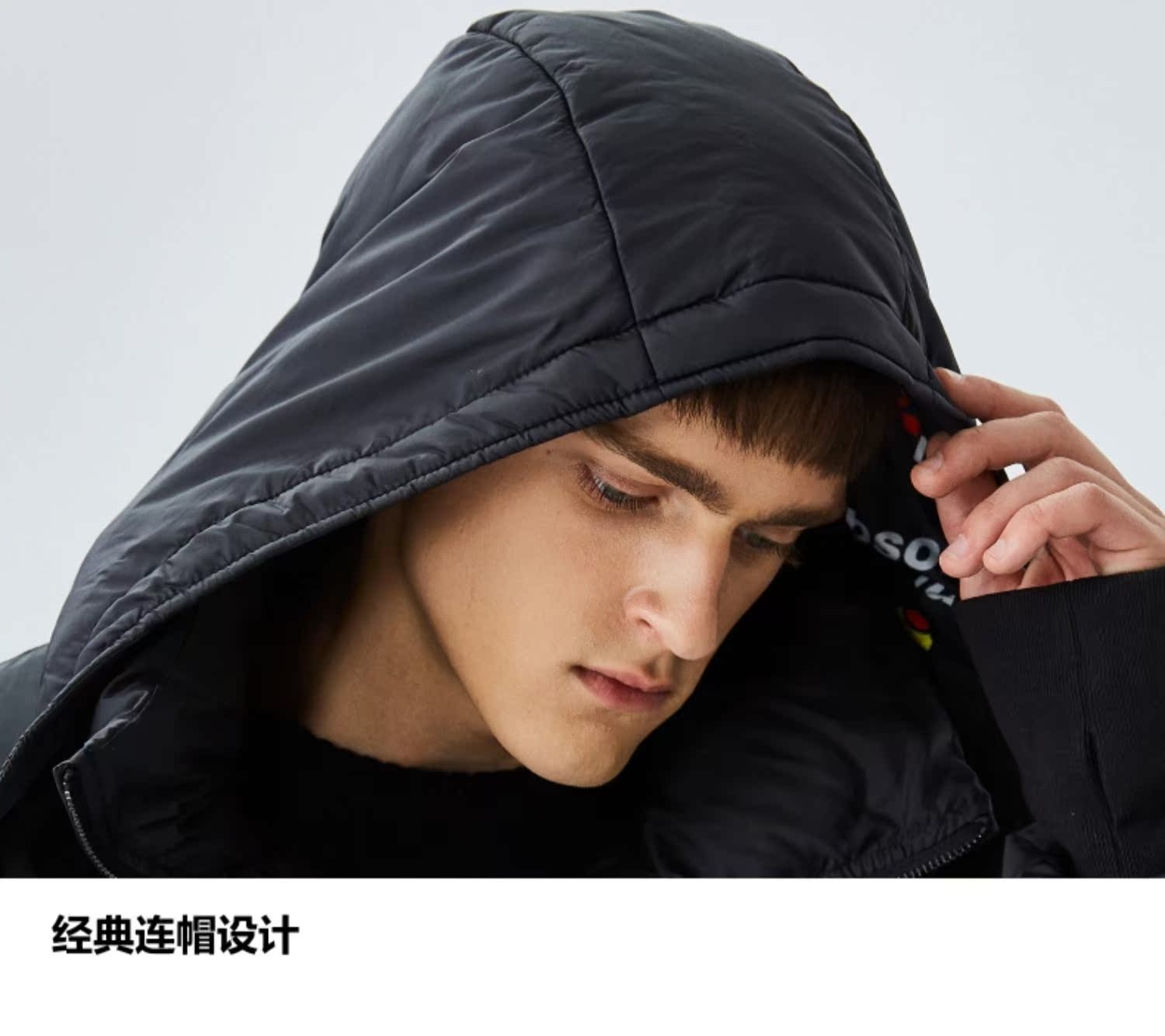 Fun 海绵宝宝联名款 男士短款白鸭绒羽绒服 图9