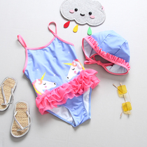 Swimsuit girls children young children children children summer one-year-old baby Princess cute new foreign style