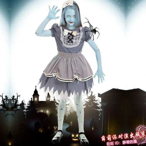 Детский костюм, кукла, xэллоуин, косплей, наряжаться, стиль Лолита