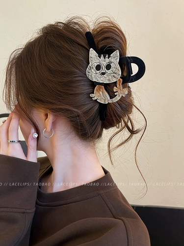 Милая заколка-крабик, акула, заколка для волос, аксессуар для волос, котенок, новая коллекция