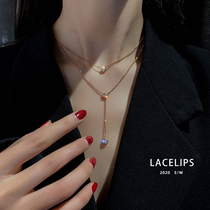LACELIPS advanced sense multi-layer necklace female tide Net red ins cold wind neck jewelry choker neck chain