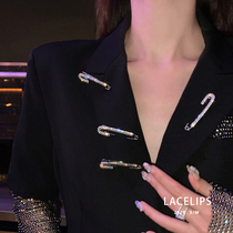 Brooch waist pin fixed clothes 2021 summer new high-end suit pants waist change small artifact accessories