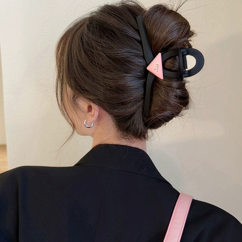 Розовая заколка-крабик, универсальная заколка для волос, акула, аксессуар для волос, новая коллекция