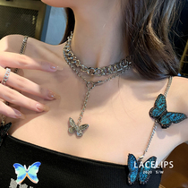 European and American multi-layered wear necklace female choker chocker neck jewelry short ins hip hop neck chain collar