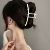 Матовая большая заколка-крабик, брендовая заколка для волос, акула, аксессуар для волос, изысканный стиль