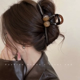 Акриловая большая заколка-крабик, акула, заколка для волос, новая коллекция