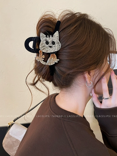 Милая заколка-крабик, акула, заколка для волос, аксессуар для волос, котенок, новая коллекция