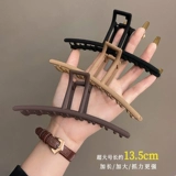 Матовая большая заколка-крабик, брендовая заколка для волос, акула, аксессуар для волос, изысканный стиль