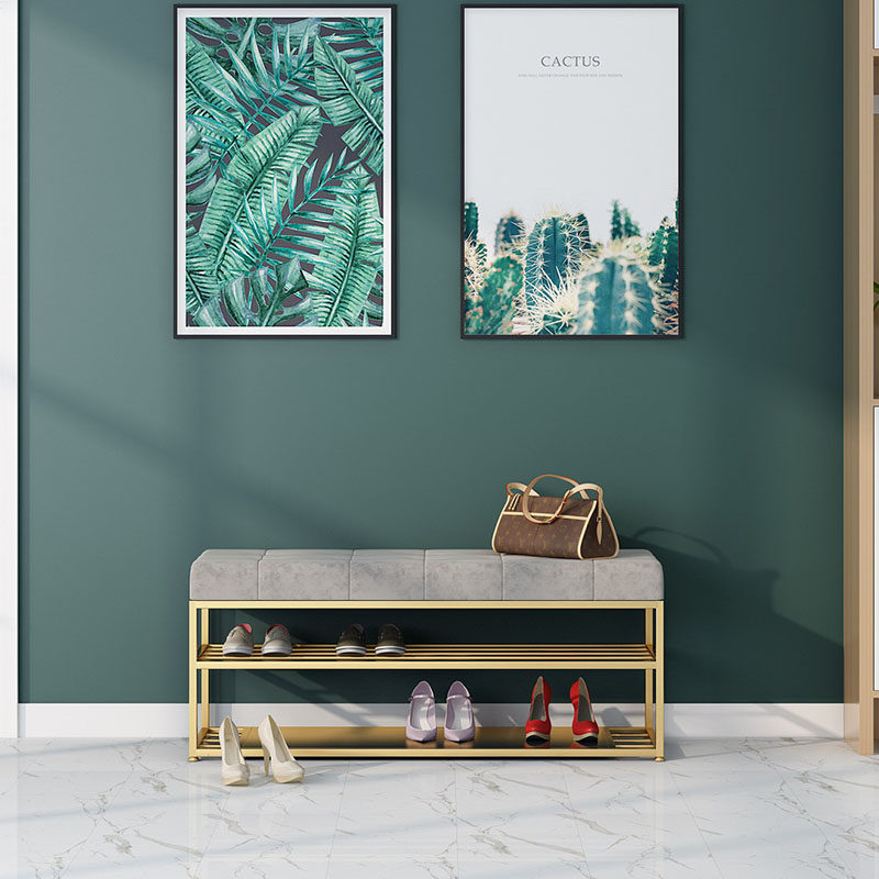 Changing shoe stool home door seatable shoe cabinet Nordic minimalist sofa soft bag cushion storage door wearing shoe stool small