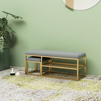 Minimalist Shoes Stool Home Doorway Children Parent-child Couch Stool Small Soft Bag Cushion Wearing Shoes Cabinet Creative two floors